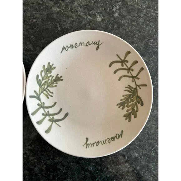 (2) Oil Dishes Rosemary Oregano - Picture 2 of 5